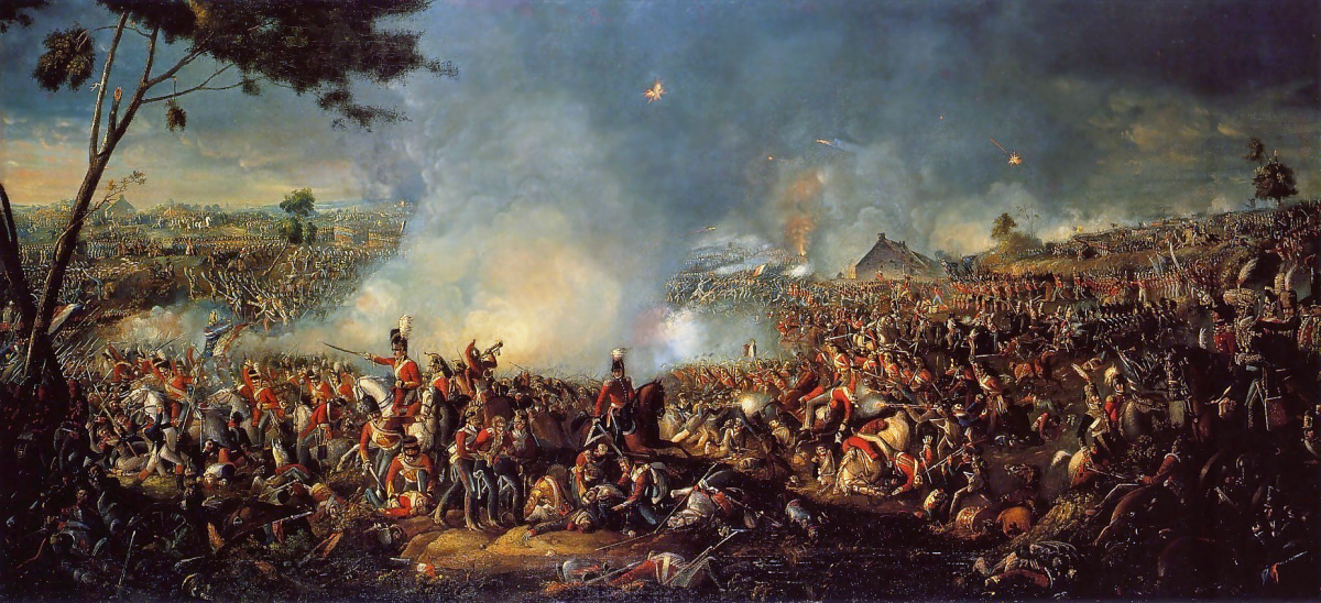 The Battle of Waterloo by William Sadler, 1815.