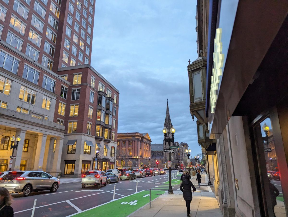 A view of Berkeley Street in Boston.