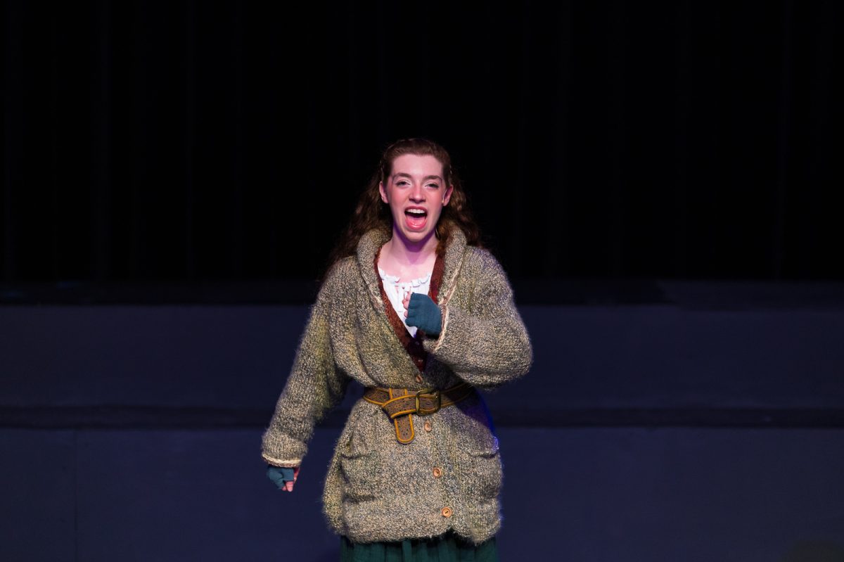 Helena Badiali sings "Journey to the Past" as Anya. Photo by Joel Nace