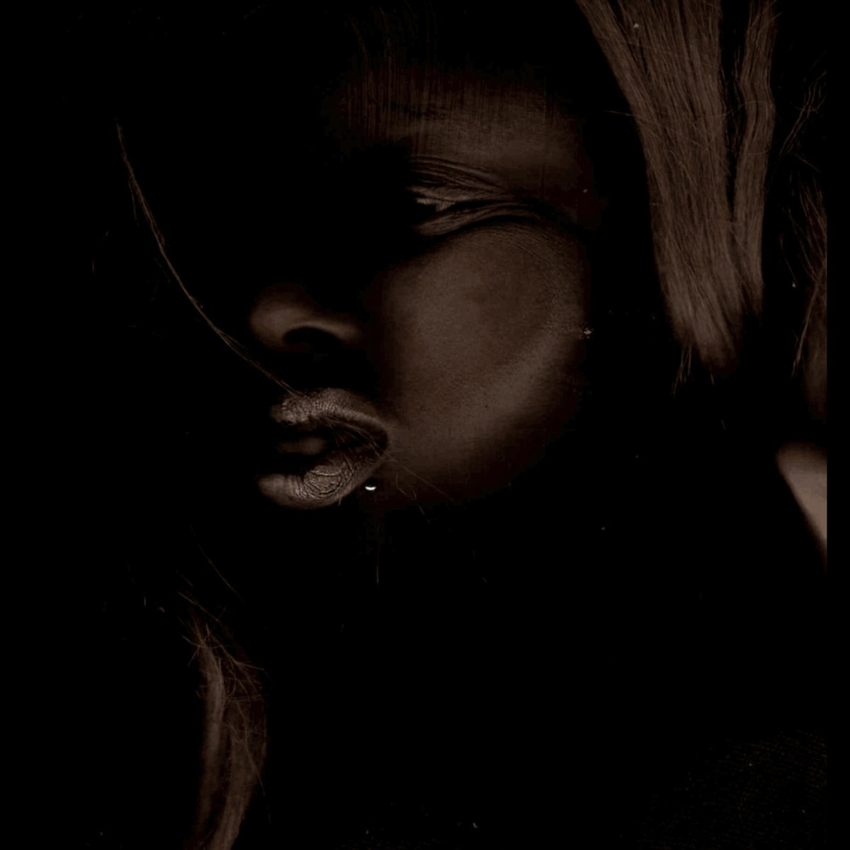 Cover art (self-portrait) for 'sleep with a cane' by Klein; courtesy of Parkwuud Entertainment.